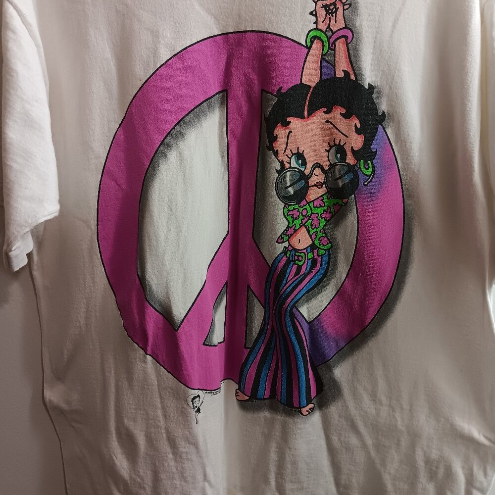 BETTY BOOPS ORIGINAL T SHIRT SIZE XL 1993  100% COTTON